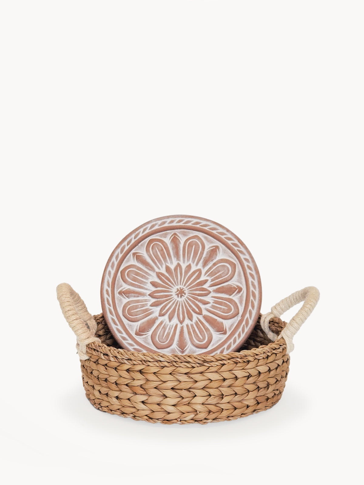 Calentador de pan y cesta - Vintage Flower
