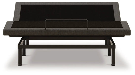 Comfort Premier Adj Base with dark gray fabric upholstery and metal frame on Tampa Home & Garden Store