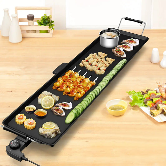 35 Inch Electric Griddle with Adjustable Temperature - Tampa Home & Garden Store