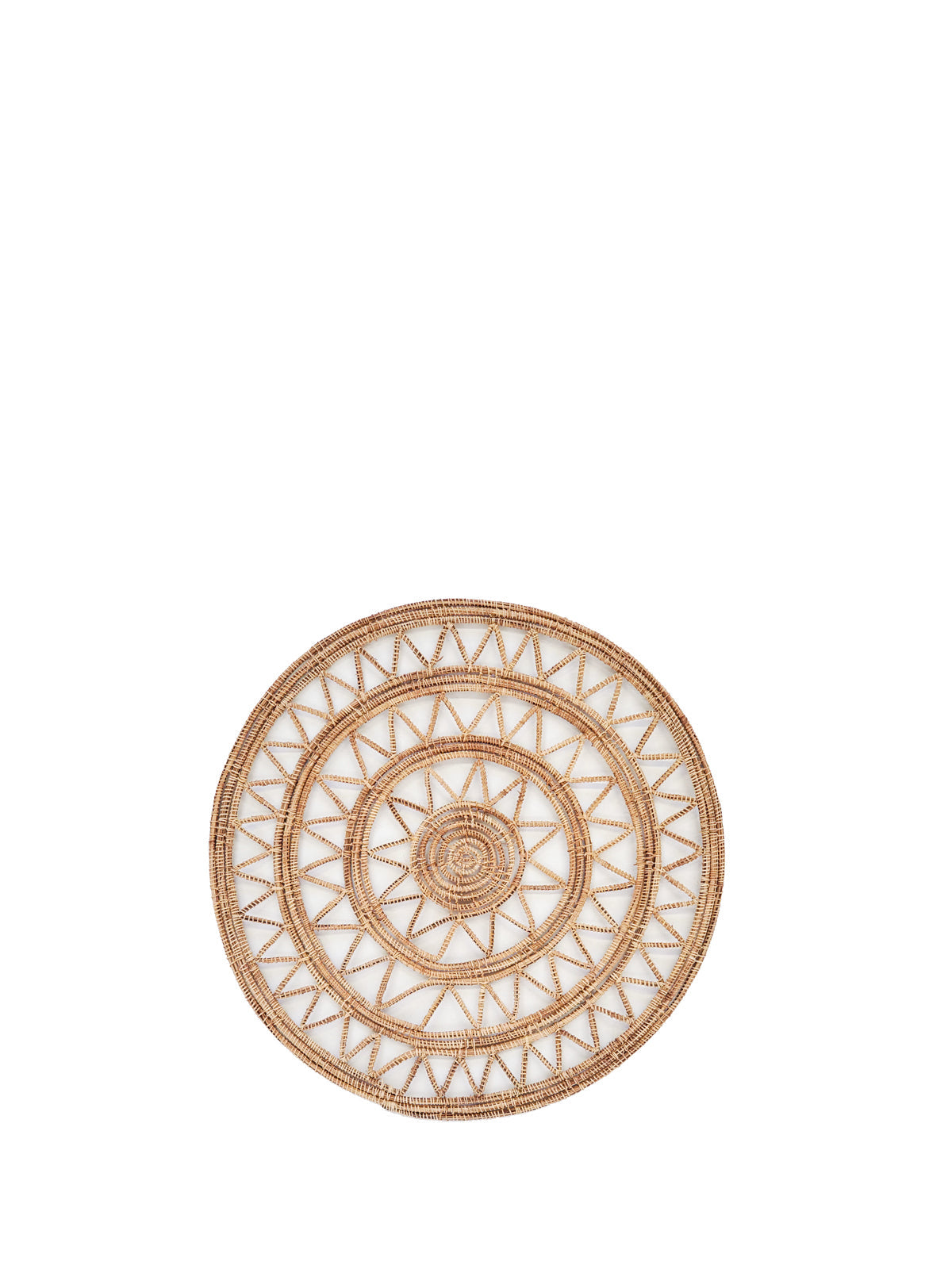 Mantel individual de fibra de palma tejida Roda - Natural (Juego de 2)