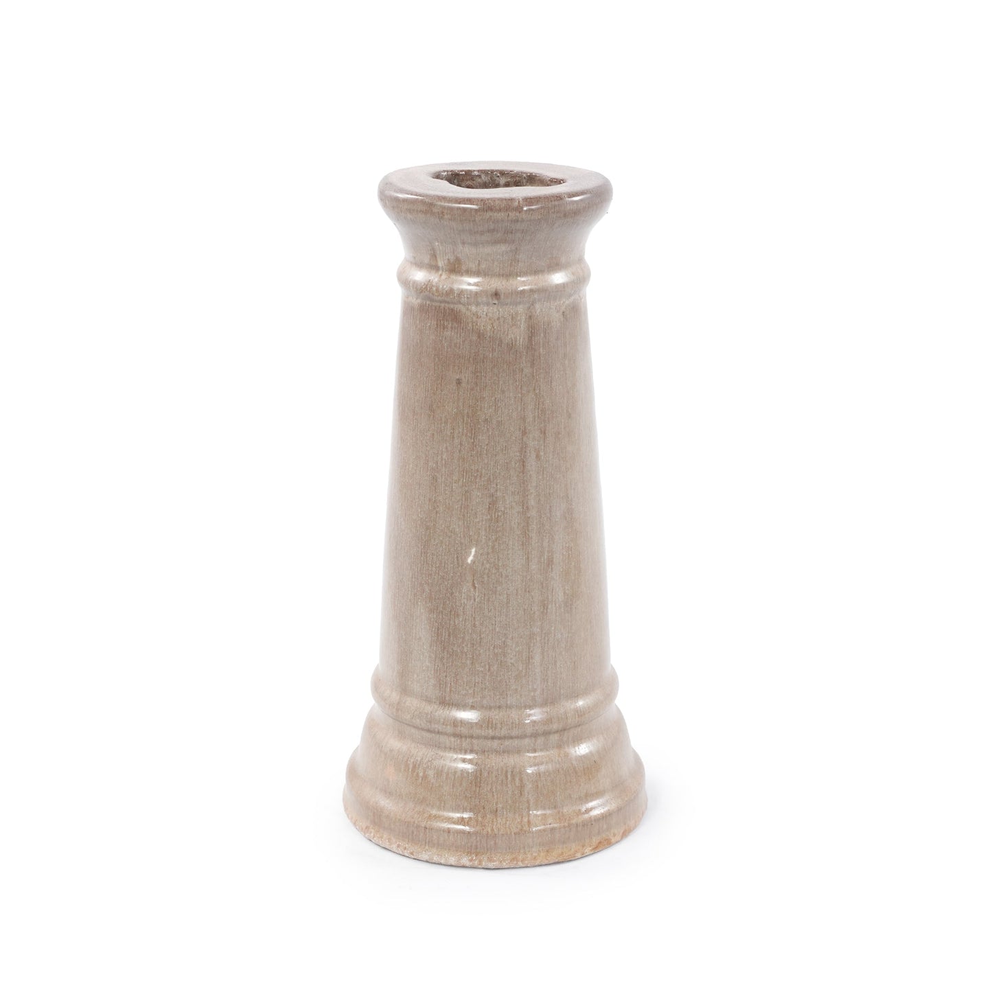 Vintage Khaki Ceramic Bird Bath and Garden