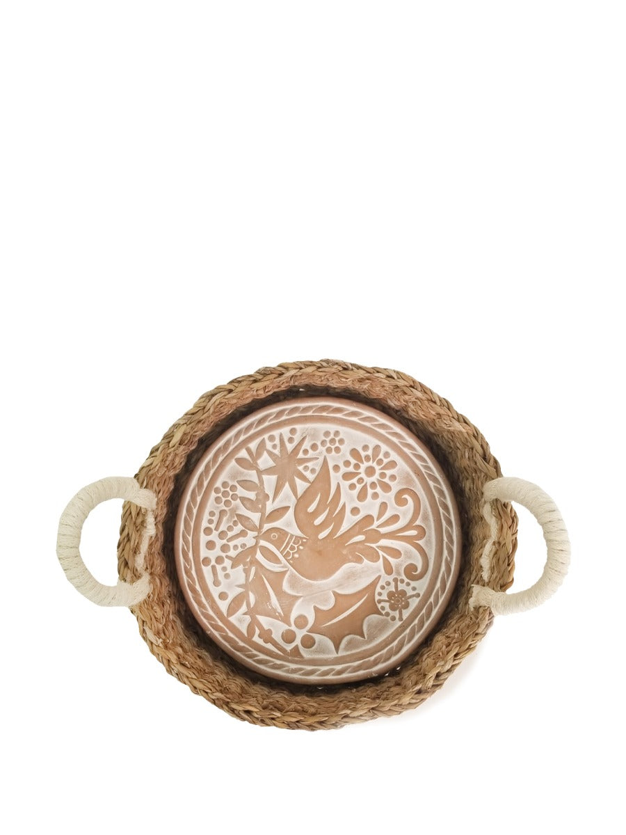 Calentador de pan y cesta - Bird Round