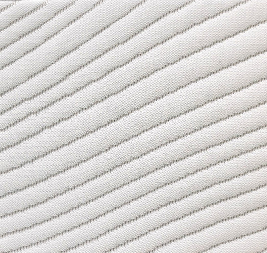 Memory Foam Mattress Regen Cooling Copper Infused 10in fabric closeup in light gray with stripes on Tampa Home & Garden Store