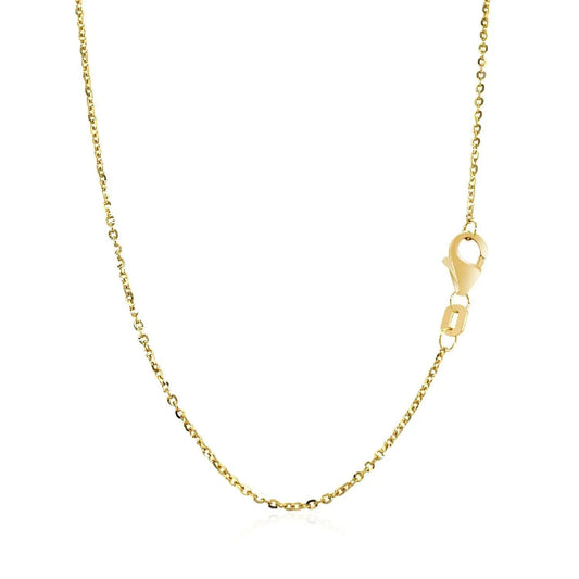 14k yellow gold chain necklace with flat bar links and lobster clasp by Bids on Tampa Home & Garden Store