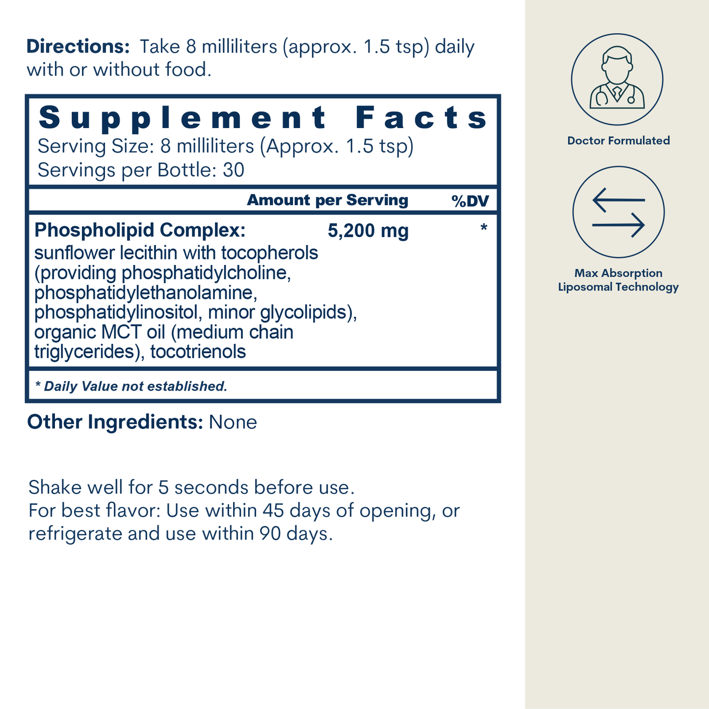 Liposomal PC Complex Liquid for Natural Energy
