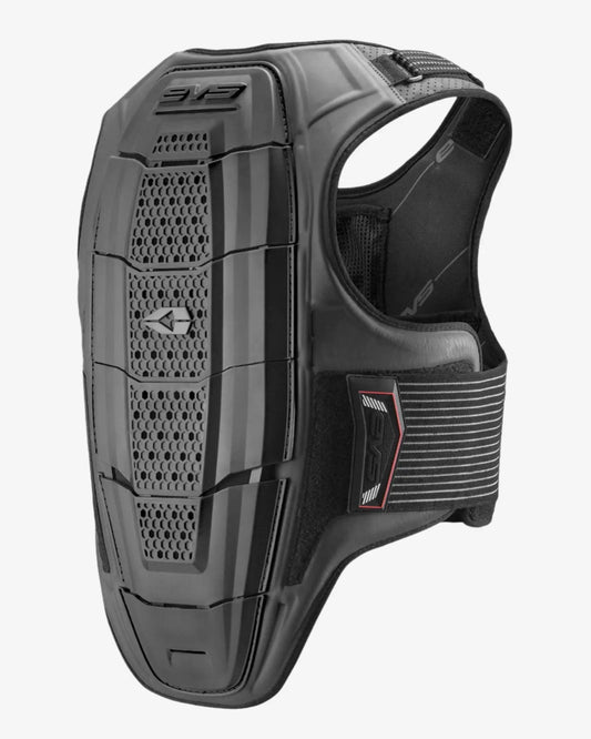 Sport Vest with Spine Protection by EVS Sports, black low-profile motorcycle protective gear on Tampa Home & Garden Store