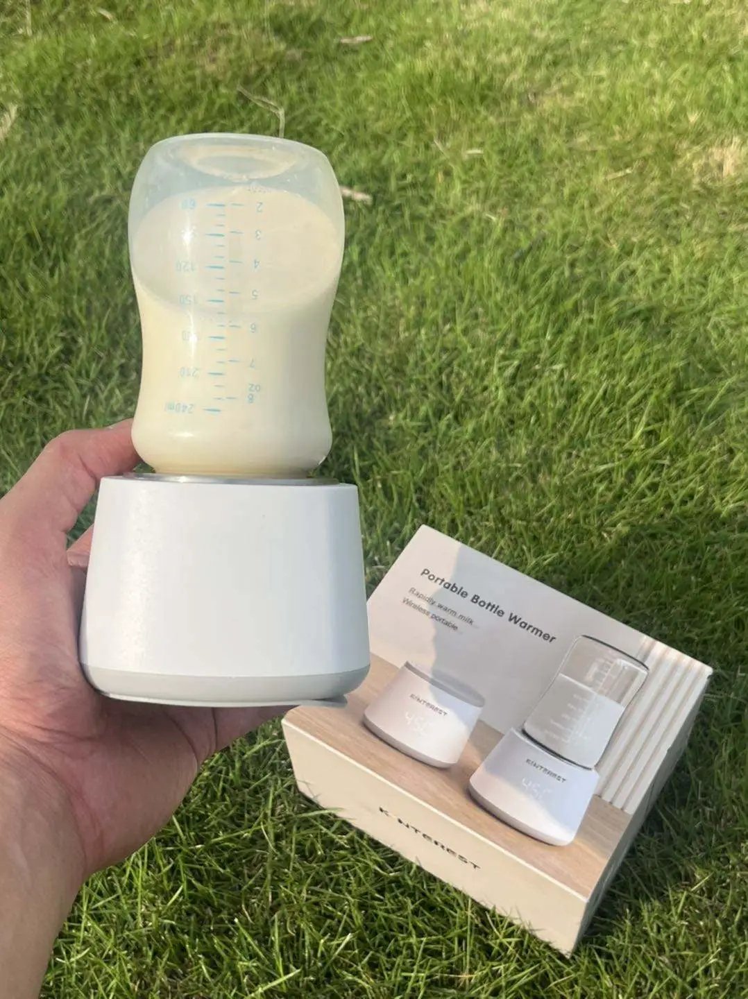 Calentador de leche a temperatura constante, mezclador de leche para exteriores, calentador de leche inteligente para bebés, dispositivo transfronterizo inalámbrico para calentar leche en vaso