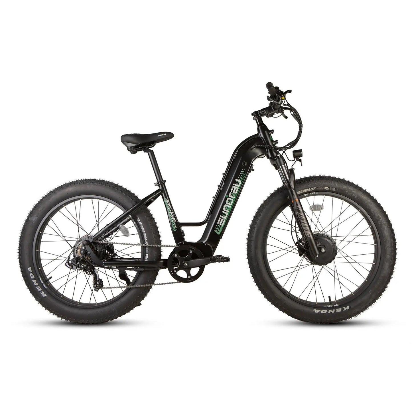 Eunorau FAT-AWD 26in fat-tire electric bike with black frame on Tampa Home & Garden Store