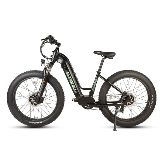 Eunorau Fat AWD 26in fat-tire electric bicycle with black frame and fat tires on Tampa Home & Garden Store