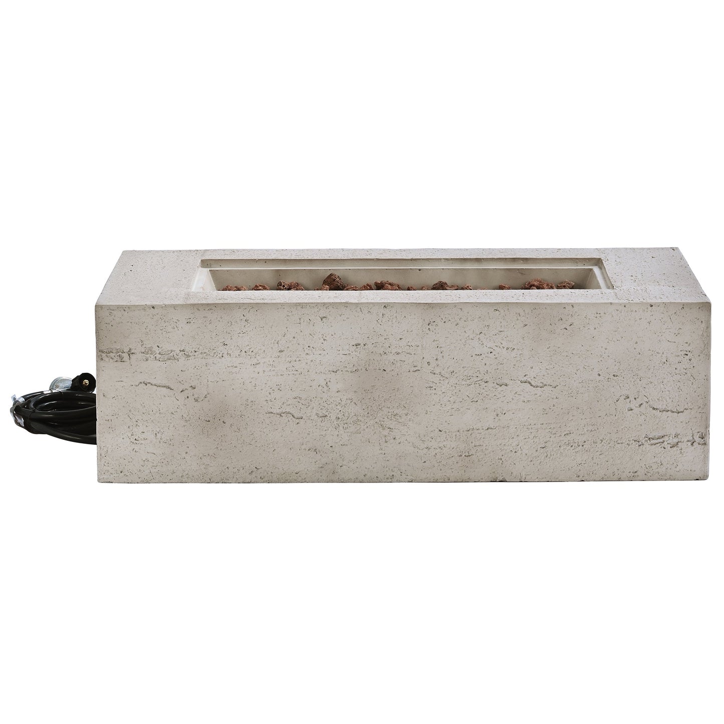 Outdoor Rectangular Propane Fire Pit for Patios