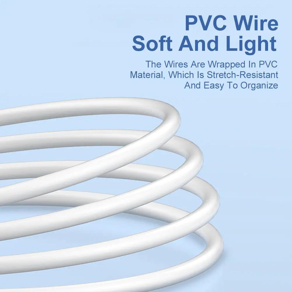 White 1.2m USB-C charging cable, 5A fast charging for Android devices on Tampa Home & Garden Store