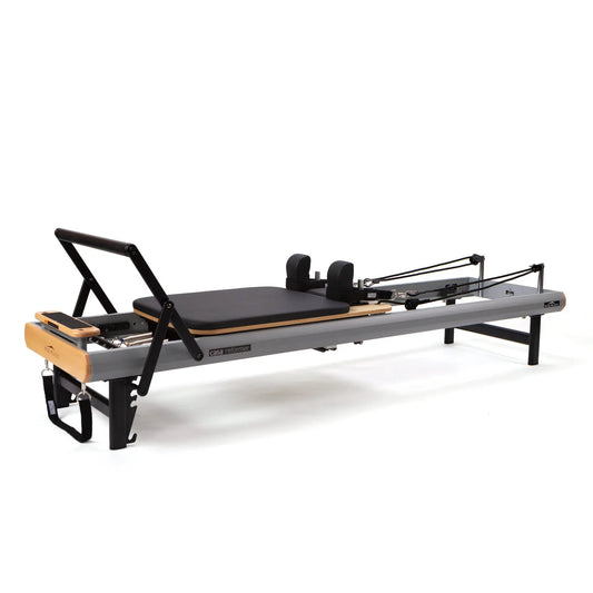 Casa Reformer Pilates machine with long and short box, gray frame, Peak Pilates on Tampa Home & Garden Store