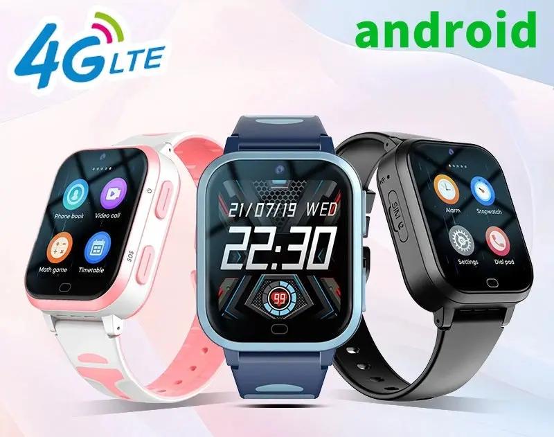 4G Kids Smart Watch with Video Calls and GPS, set of 3 watches in blue, pink, and black on Tampa Home & Garden Store