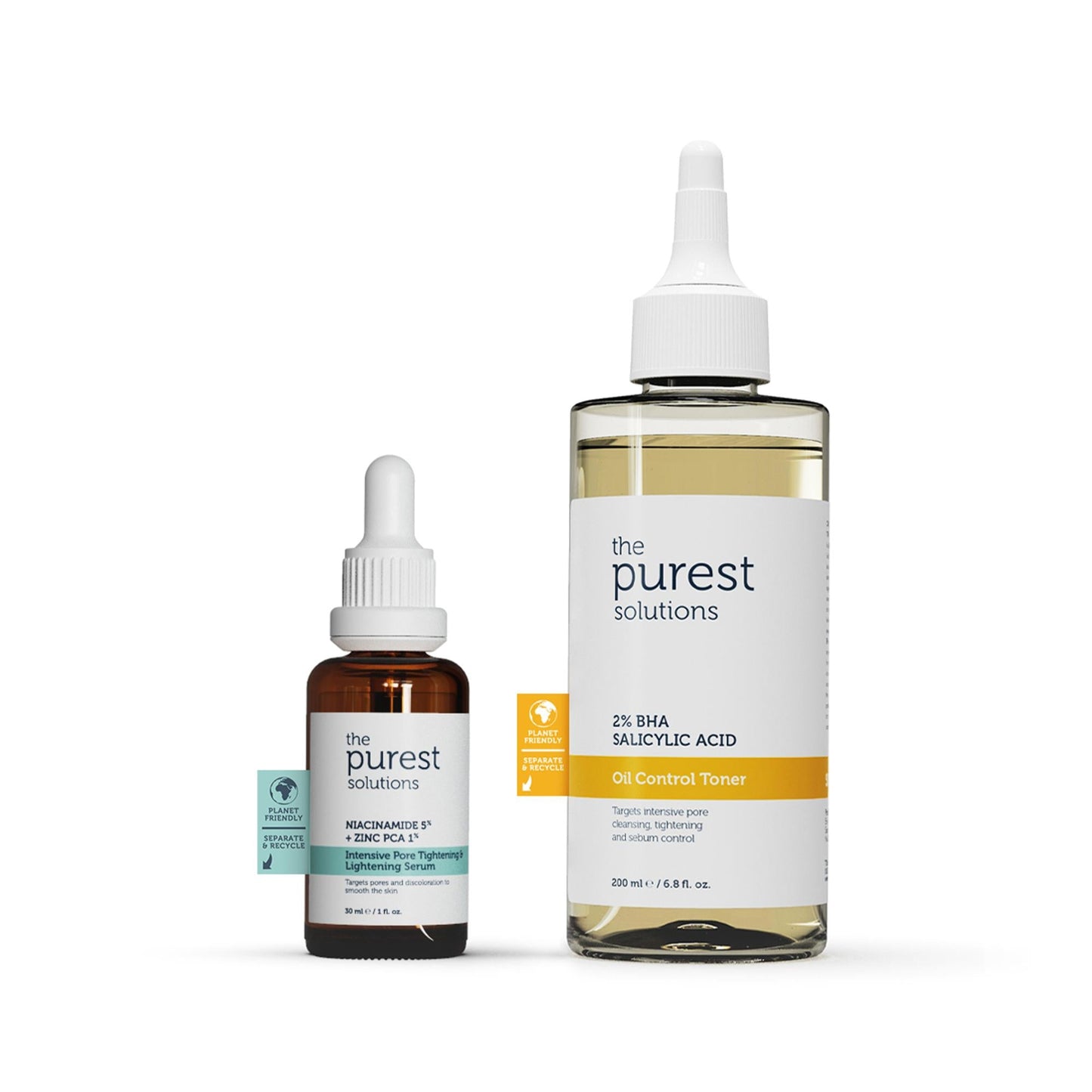 Acne treatment set: oil control toner 2% BHA and niacinamide serum by Beauty Care Bag on Tampa Home & Garden Store