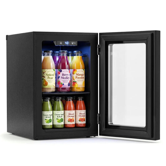 DirectDeals beverage refrigerator 0.6 Cu Ft countertop mini fridge black, 24-can capacity on Tampa Home & Garden Store