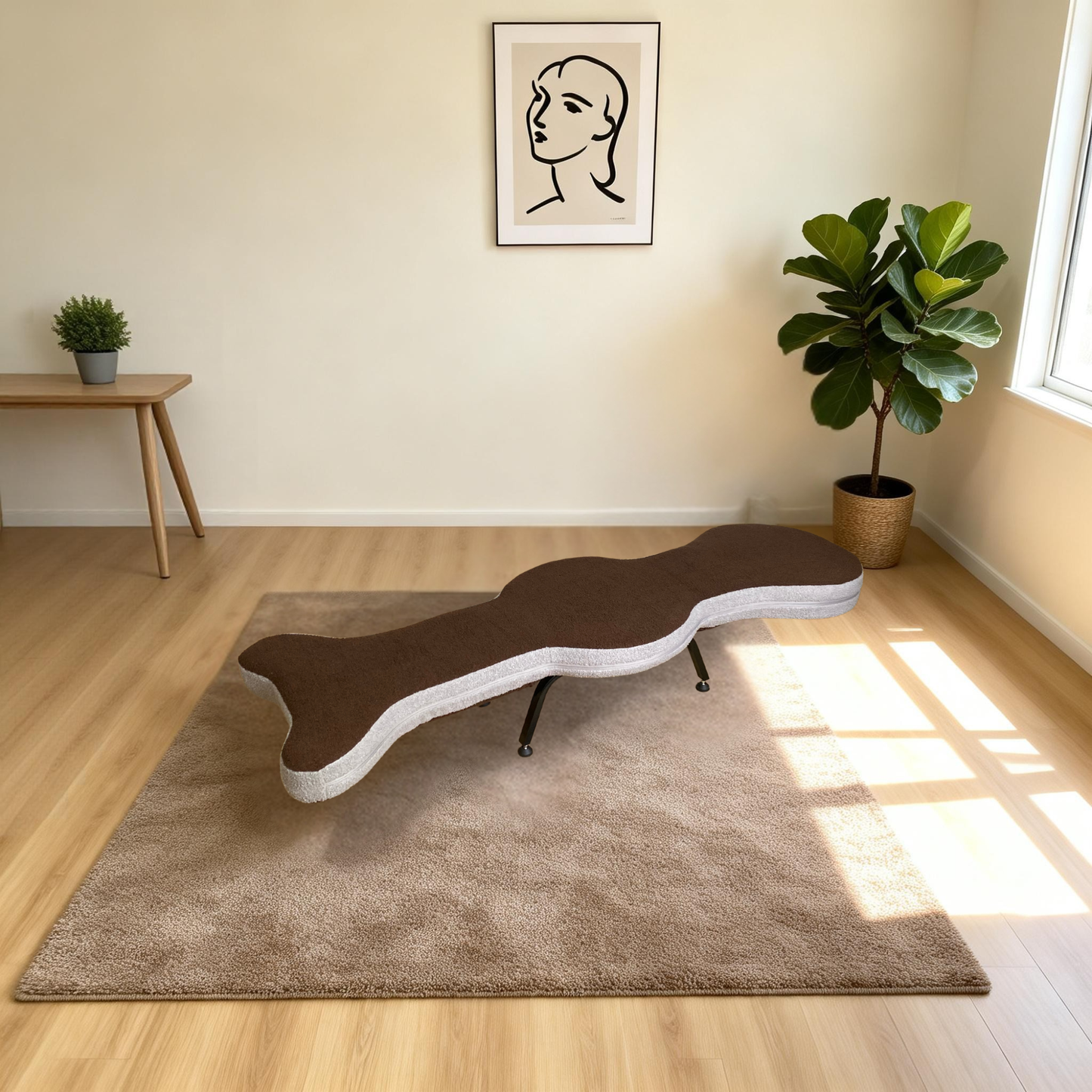 Cozy Foldable Lazy Sofa and Teddy Velvet Chair