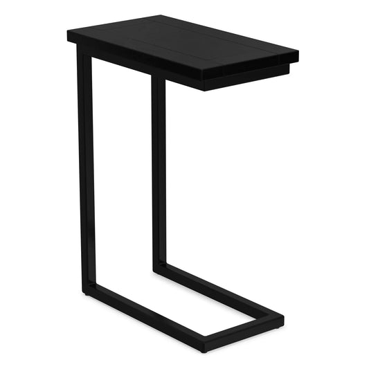 Skyler Handcrafted C-shaped Side Table in black metal by Unique Piece Furniture on Tampa Home & Garden Store