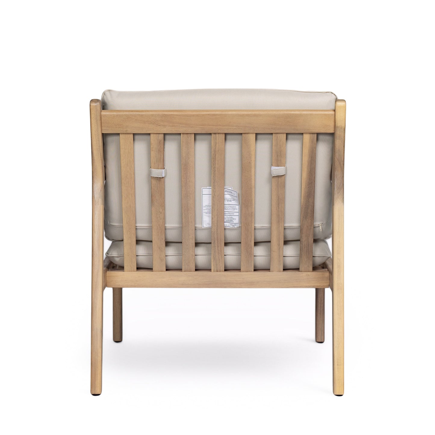 Durable Acacia Wood Patio Armchair Set of Two