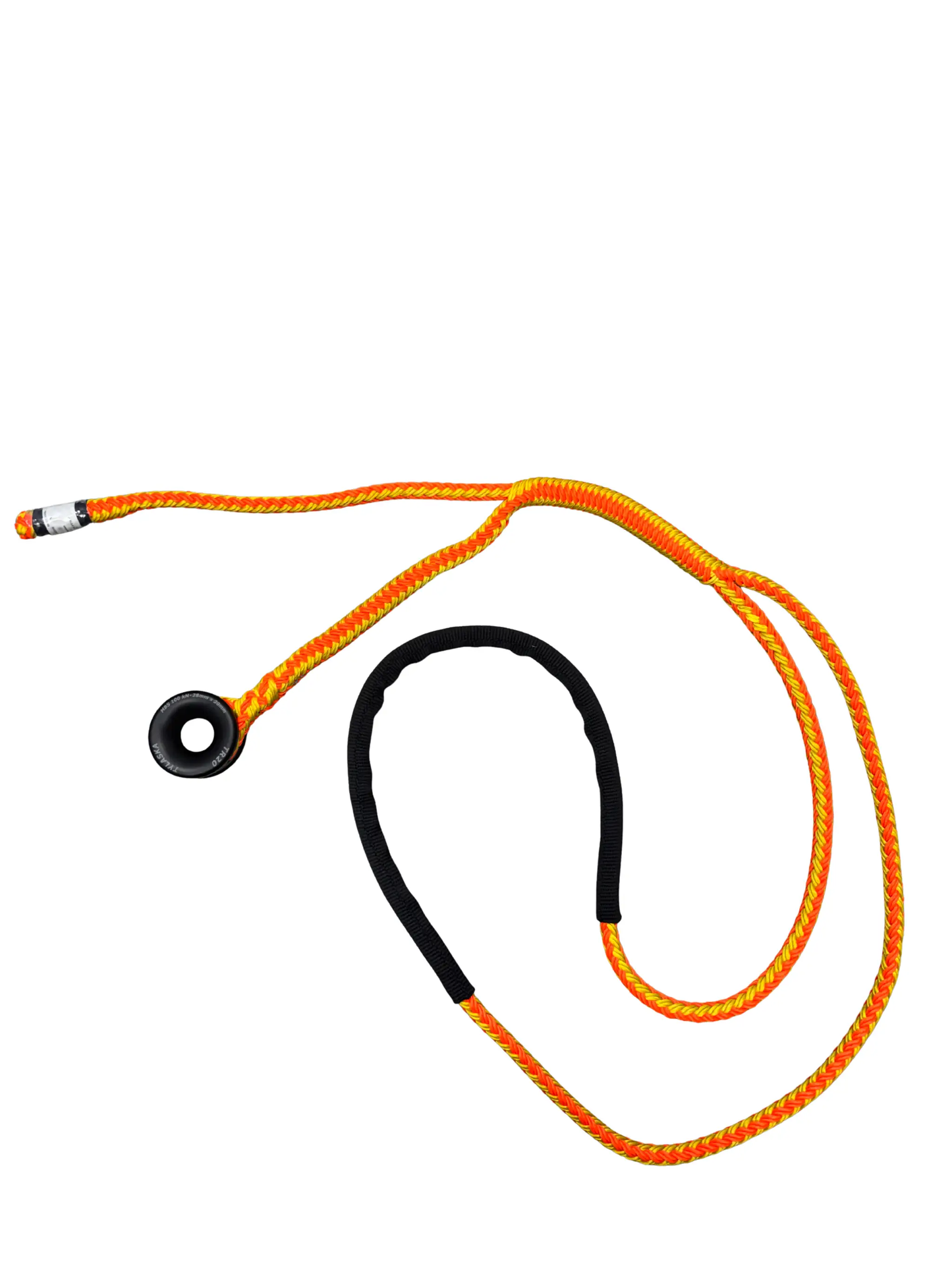 Arbo Space half inch Whoopie Sling with Ring, orange braided rope and black rings on Tampa Home & Garden Store