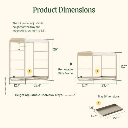 1 Tier Tabletop Grow Light Garden - Tampa Home & Garden Store