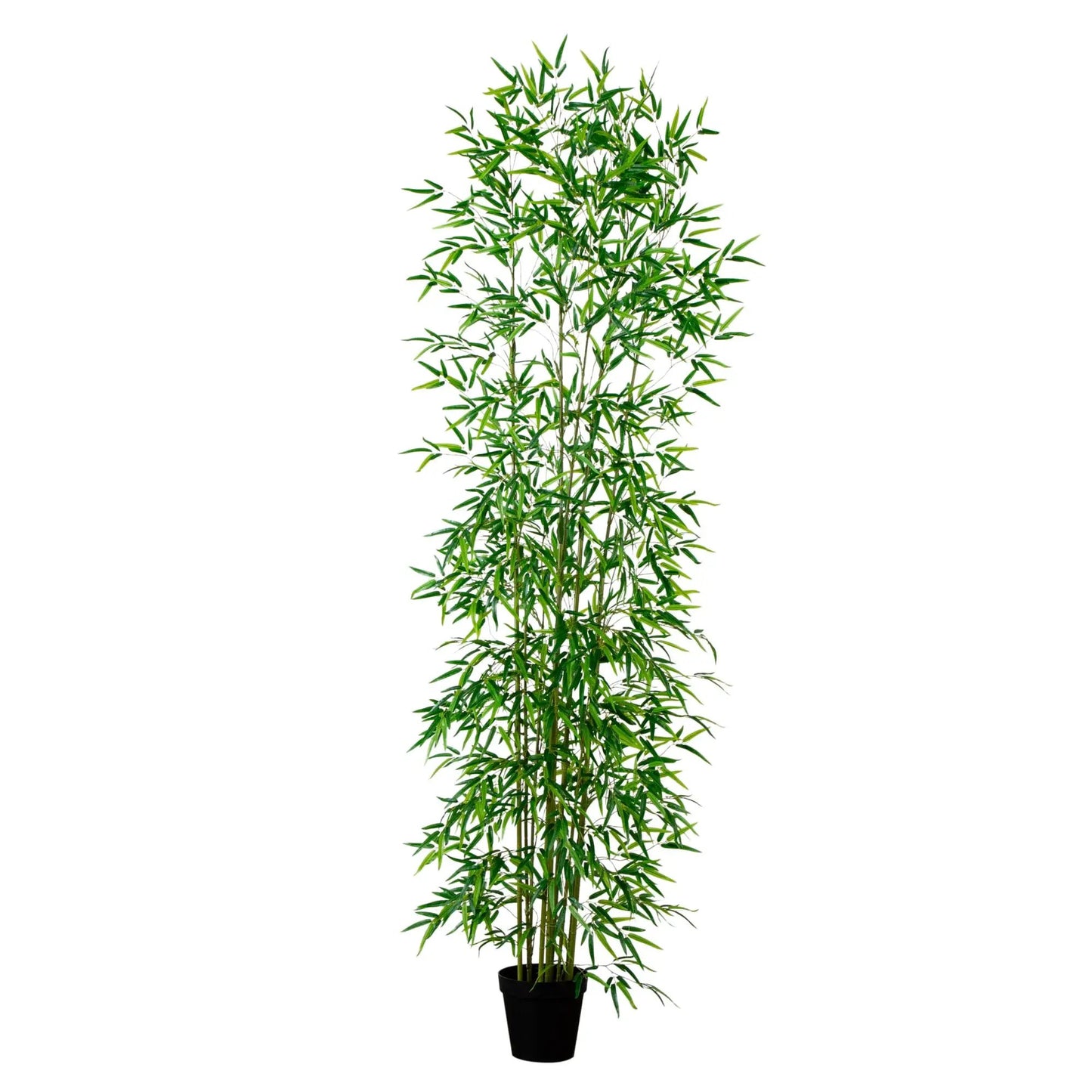 Artificial Green Bamboo Tree, 10 ft tall, in black pot on Tampa Home & Garden Store