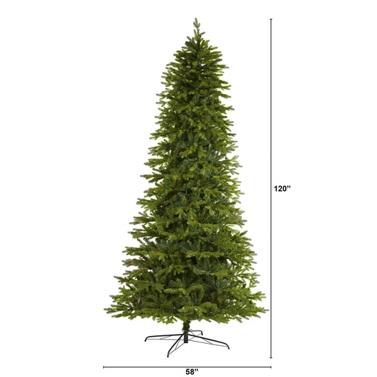 10’ Belgium Fir “Natural Look” Artificial Christmas Tree with 3514 Bendable Branches - Tampa Home & Garden Store