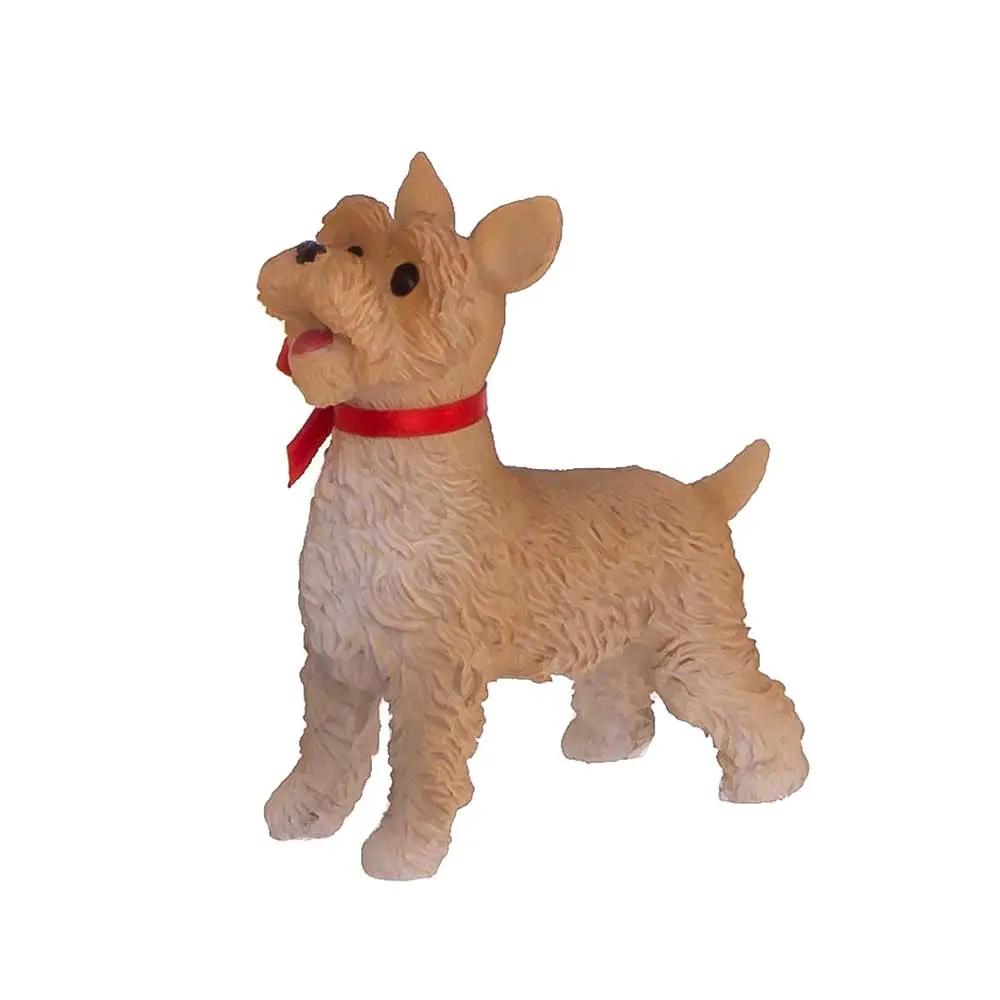 Coca-Cola Sundblom 90th dog figurine from Santa and Dog set, cream Fabriche with red ribbon on Tampa Home & Garden Store