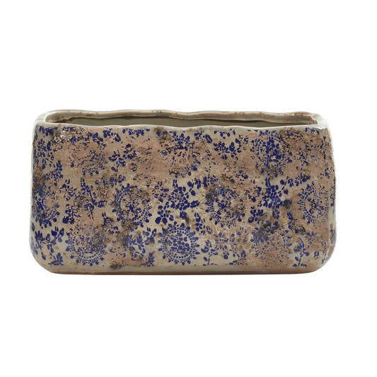 10” Tuscan Ceramic Rectangle Planter - Tampa Home & Garden Store