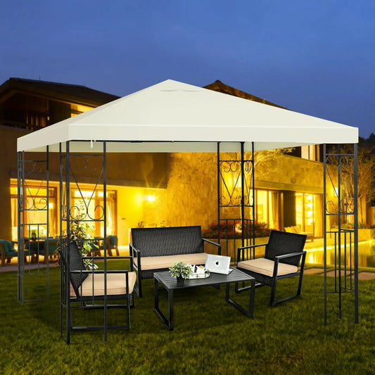 10 x 10 Feet Patio Gazebo Canopy Tent Garden Shelter - Tampa Home & Garden Store