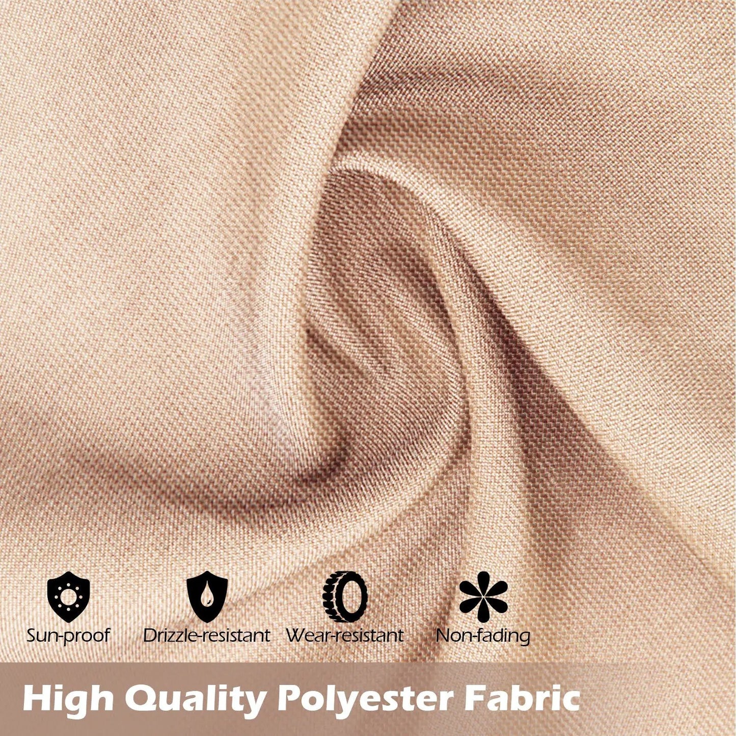 Canopy fabric beige polyester for 10 x 10 ft flat top pergola by DirectDeals on Tampa Home & Garden Store