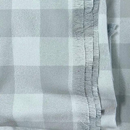 Scarf Organic Cotton buffalo plaid in Dove Grey by Thistle & Stitch on Tampa Home & Garden Store