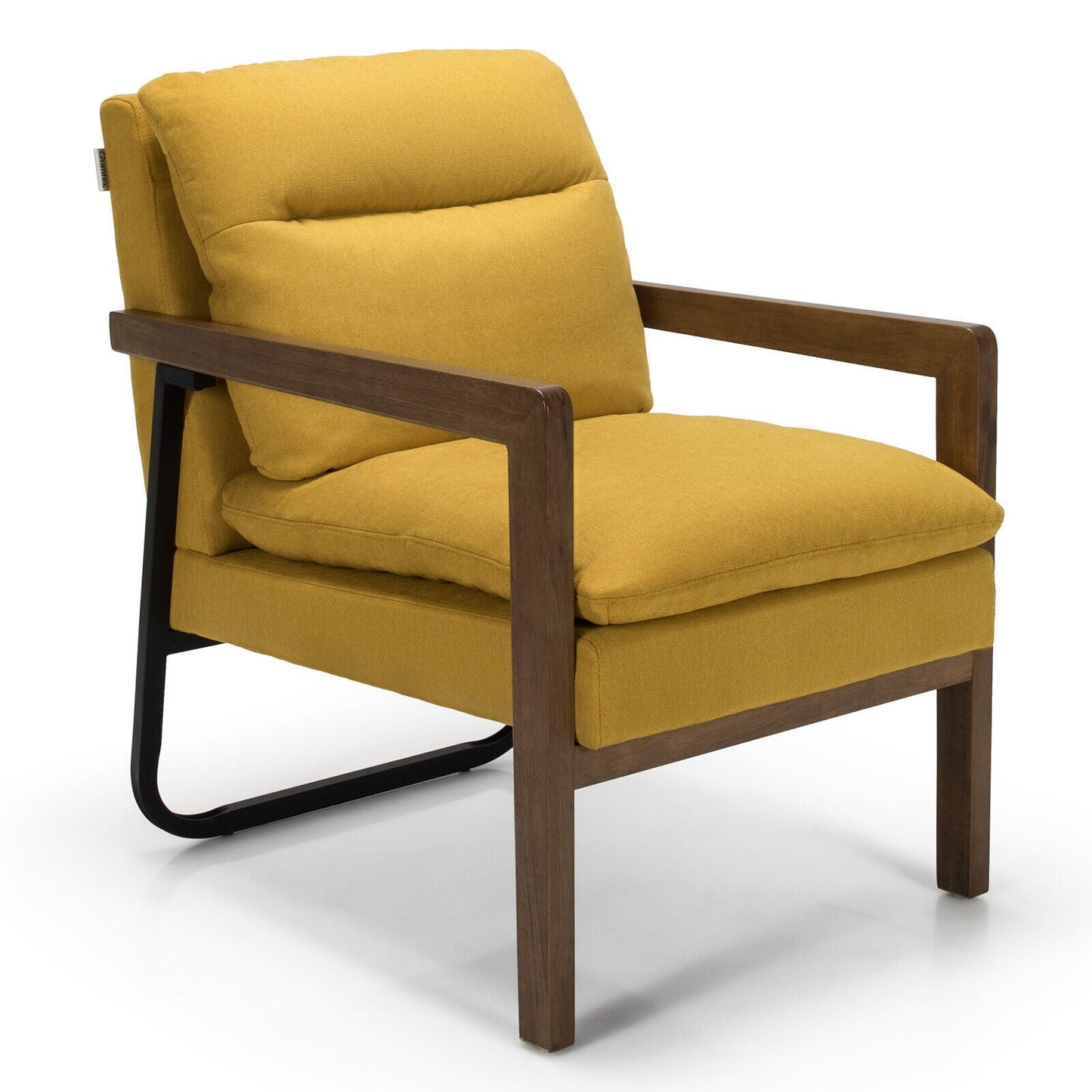 Sillón individual con respaldo y asiento acolchados extra gruesos - Verde