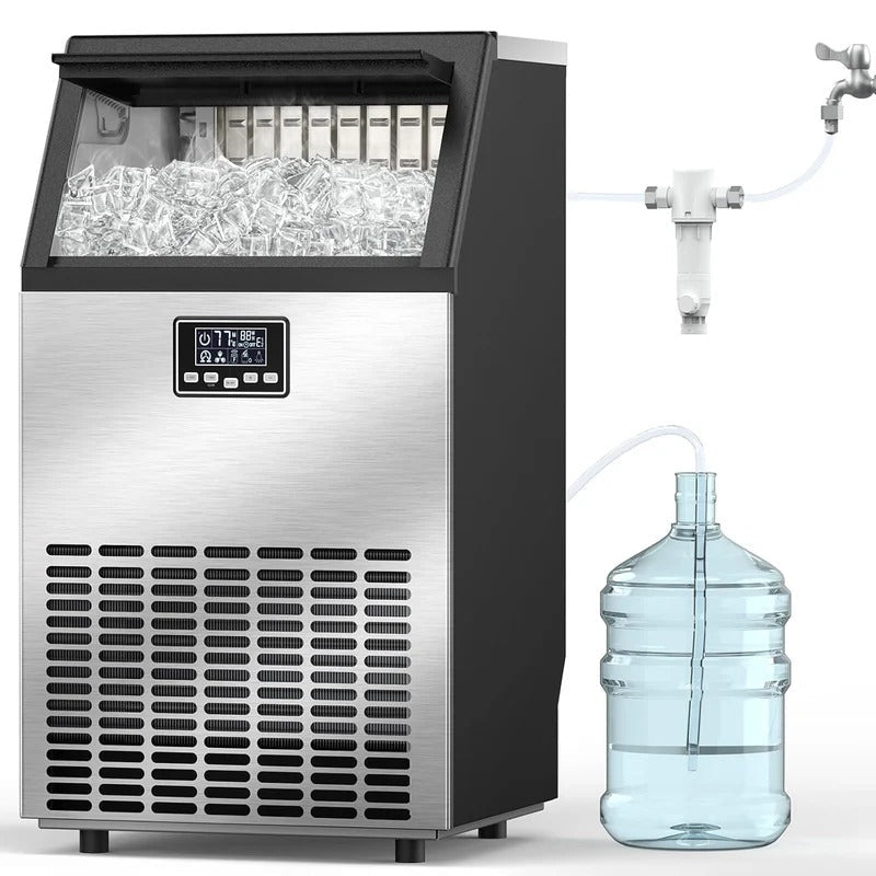 Kismile freestanding ice maker Z5845A 265 Lbs with stainless steel front on Tampa Home & Garden Store