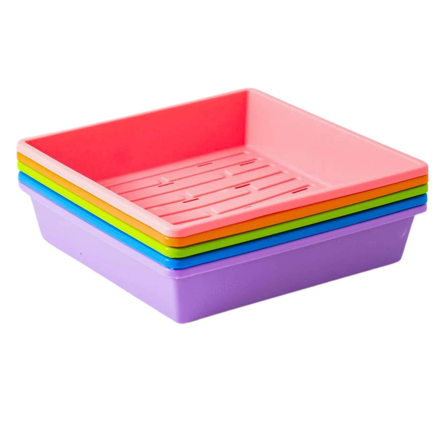 Bootstrap Farmer 1010 Trays, 2.5in deep, USA-made color stack, six colors on Tampa Home & Garden Store