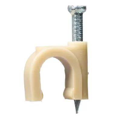 Orbit Irrigation mist mounting clamps for 3/8 tubing beige plastic with metal screw, 5-pack on Tampa Home & Garden Store