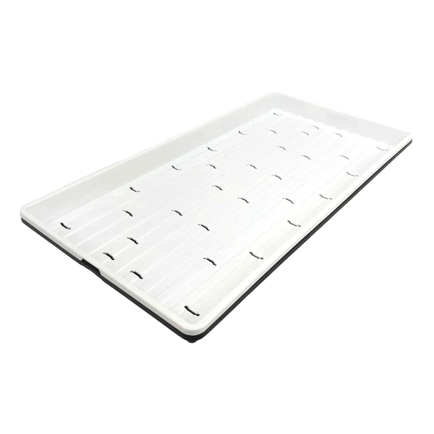 1020 Trays shallow microgreen tray Bootstrap Farmer white extra strength USA-made on Tampa Home & Garden Store