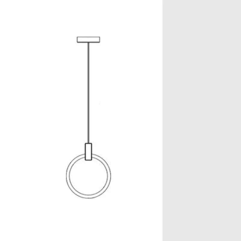 Round ring wooden pendant lamp by Decorbites with LED light, chandeliers on Tampa Home & Garden Store