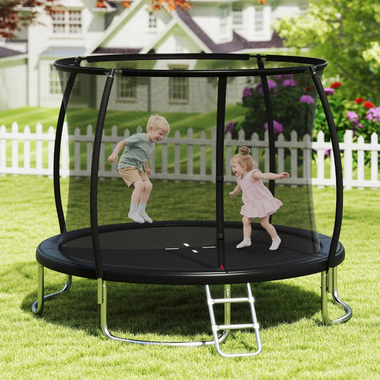10FT Outdoor Trampoline Heavy-Duty Recreational Trampoline with Safety Enclosure Net - Tampa Home & Garden Store
