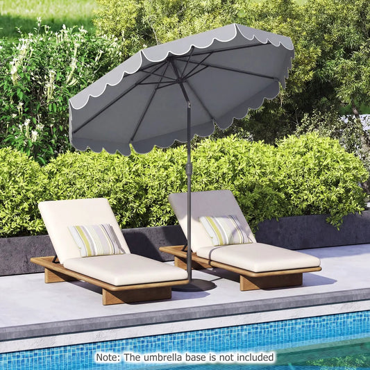 10 FT Patio Umbrella with Push Button Tilt and Crank - Tampa Home & Garden Store