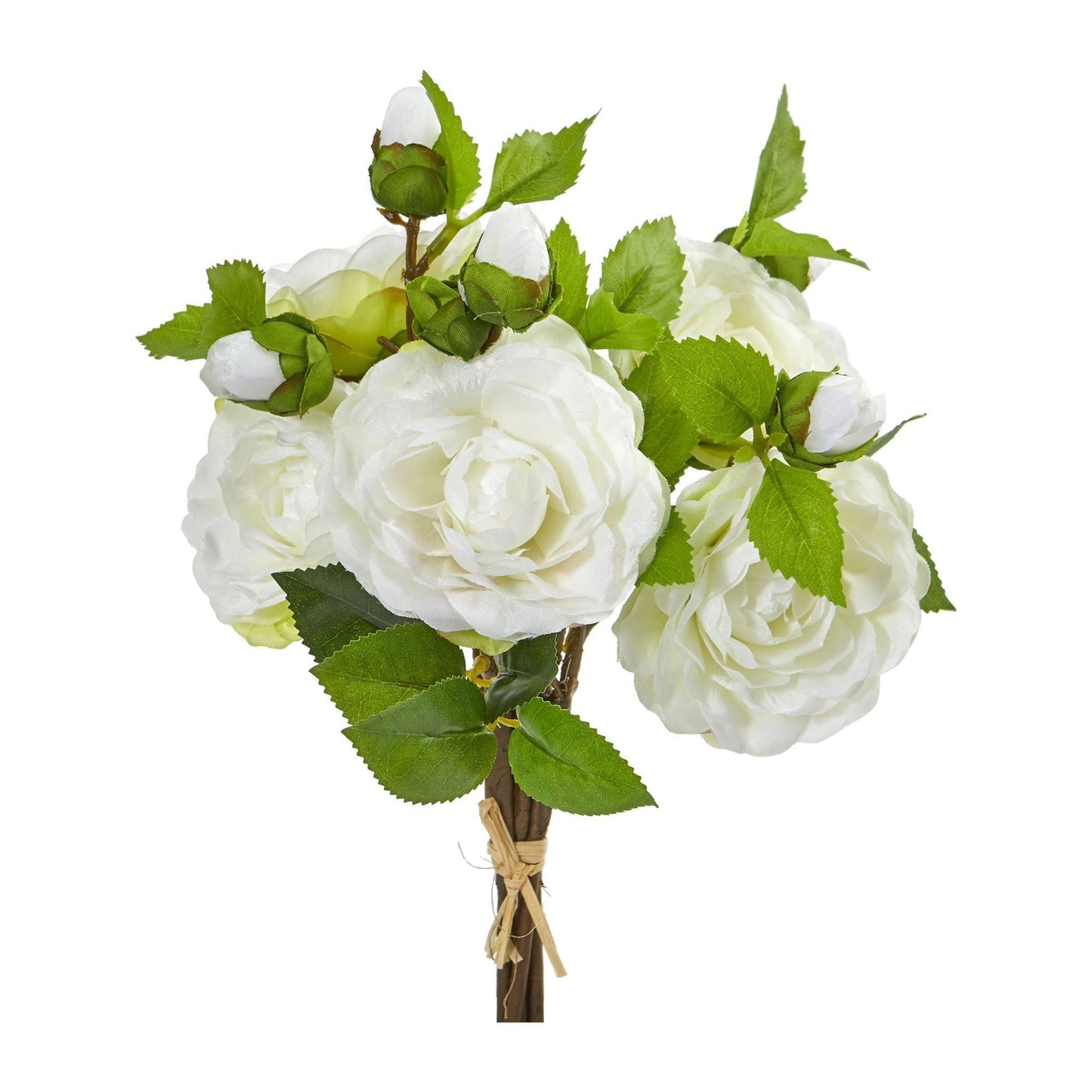 11” Camellia Artificial Flower Bouquet (Set of 4) - Tampa Home & Garden Store