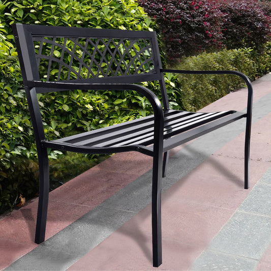 Bench Deck with Steel Frame for outdoor - Tampa Home & Garden Store