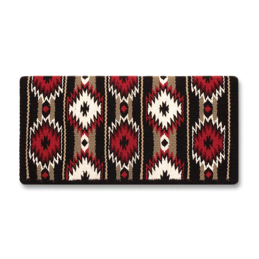 Manta de lana Mayatex 1463-13 36x34 "2x2" ROJO BRONCEADO CREMA