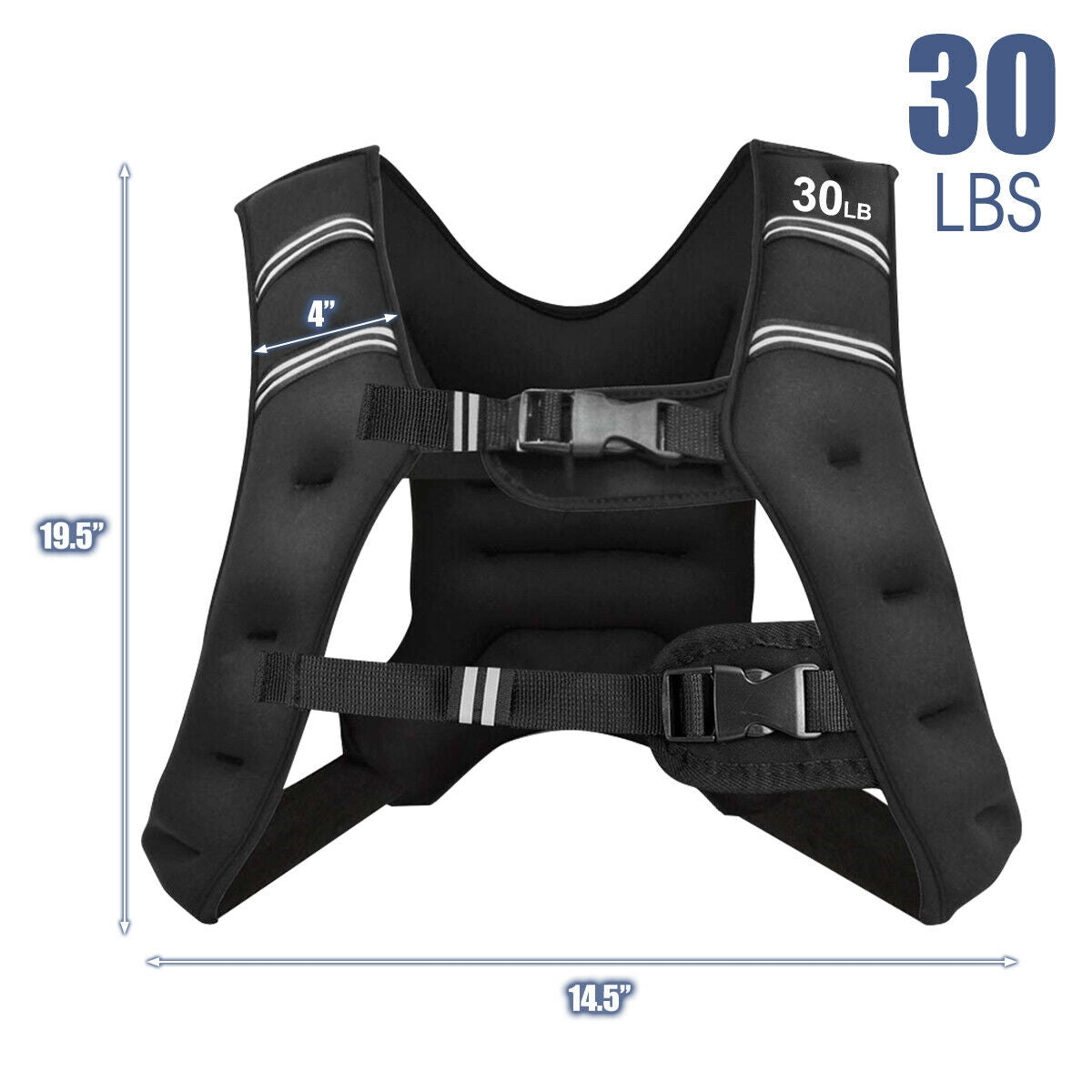 Training Weight Vest Workout Equipment with Adjustable Buckles and Mesh Bag - Tampa Home & Garden Store