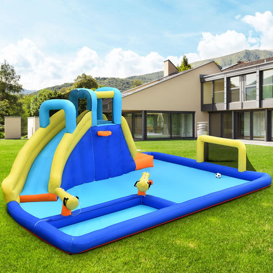 6-in-1 Inflatable Water Slide Jumping House without Blower - Tampa Home & Garden Store
