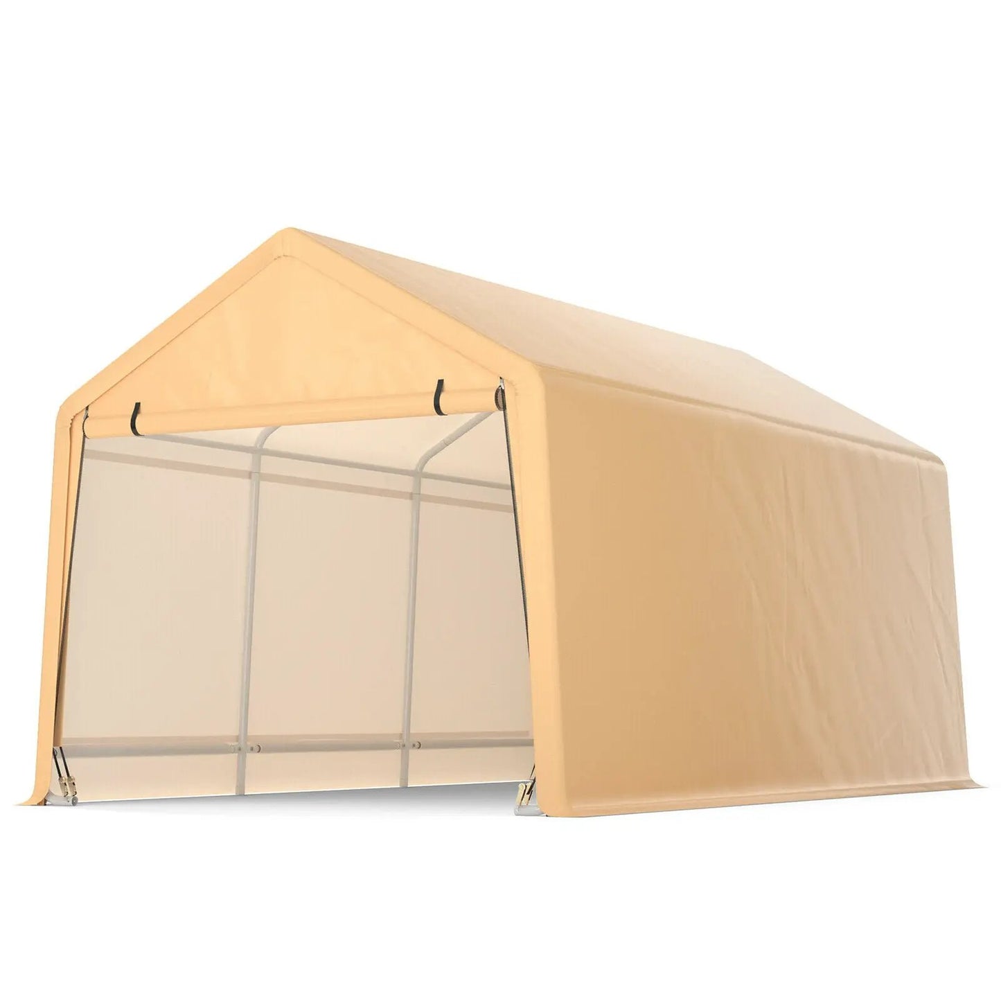 9 x 17 Feet Heavy Duty Carport Canopy-Yellow - Tampa Home & Garden Store