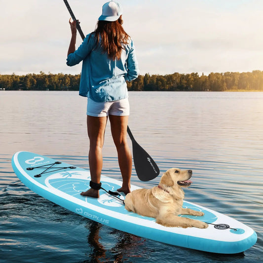10/11 Feet Inflatable Stand Up Paddle Board with Premium SUP Accessories - Tampa Home & Garden Store