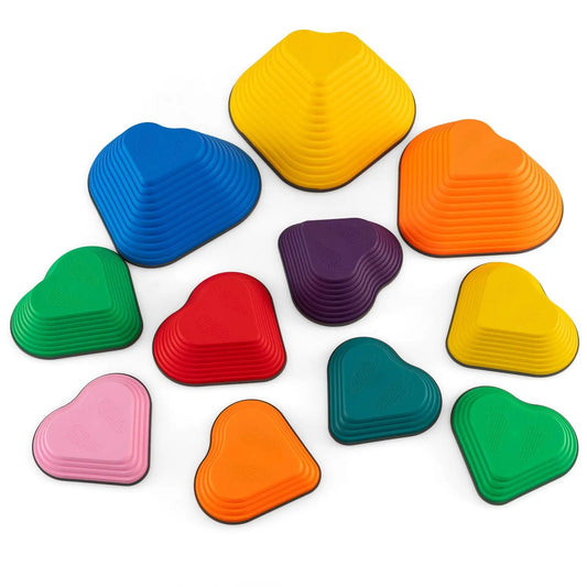 11-piece colorful kids stepping stones set, DirectDeals balance stones for indoor outdoor use on Tampa Home & Garden Store