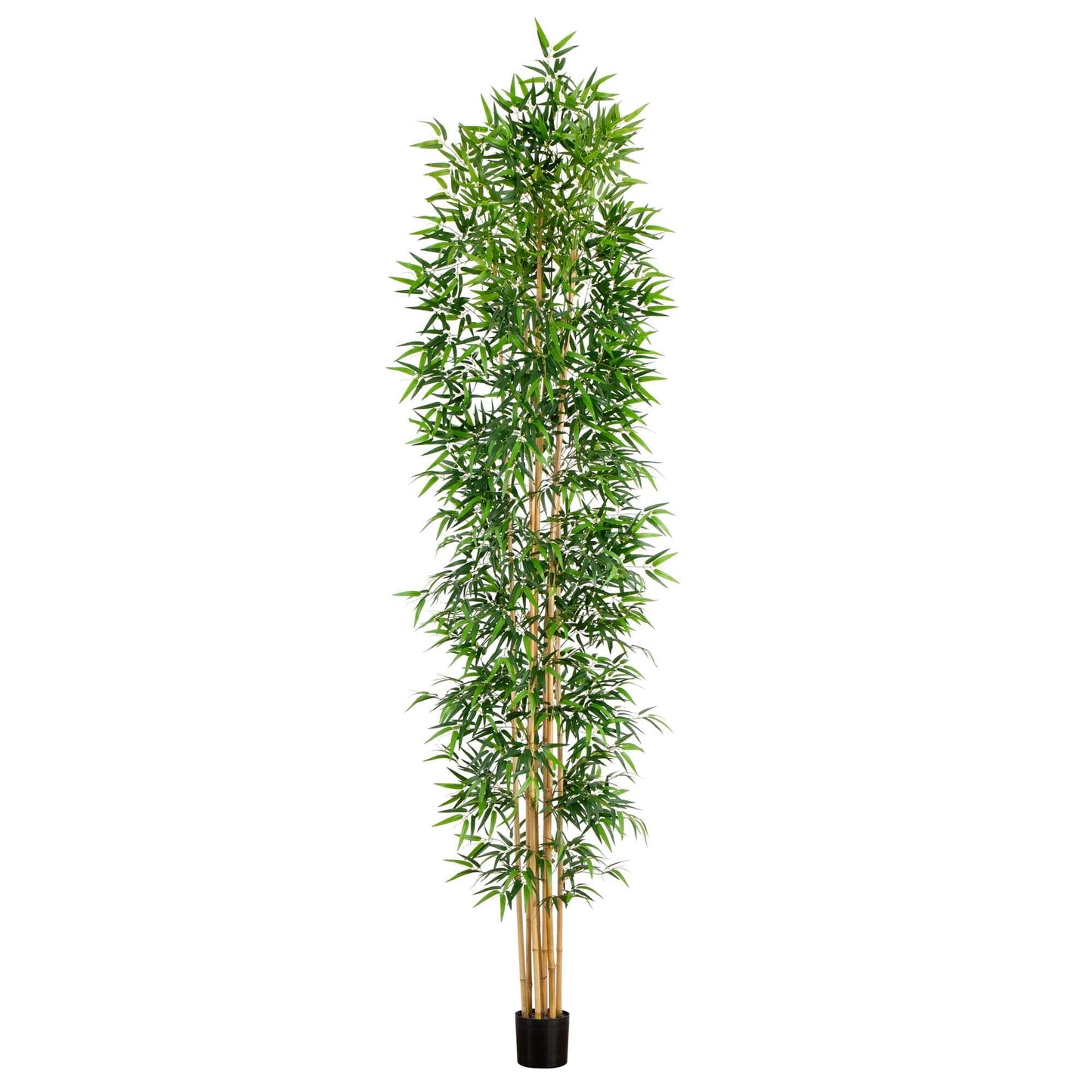 12’ Artificial Bamboo Tree with Real Bamboo Trunks - Tampa Home & Garden Store