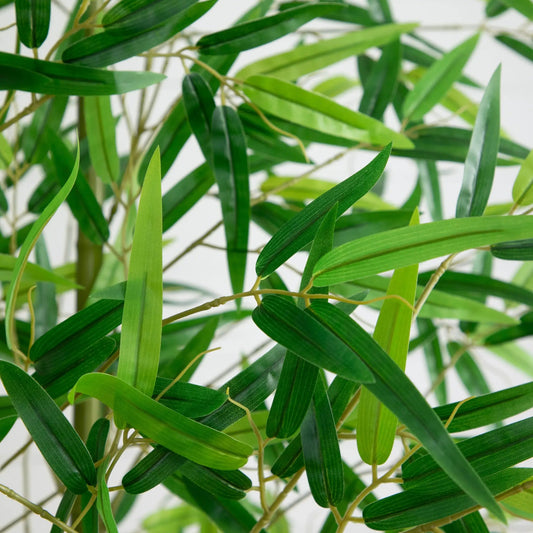 12 Foot artificial green bamboo tree with slender stems and narrow leaves on Tampa Home & Garden Store