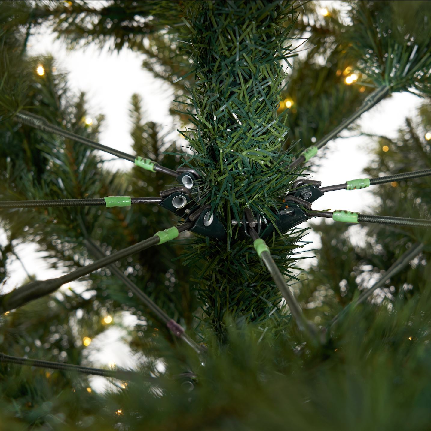 12’ Belgium Fir “Natural Look” Artificial Christmas Tree with 1500 Clear LED Lights and 4962 Bendable Branches - Tampa Home & Garden Store